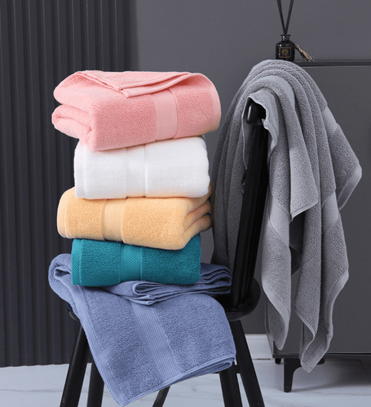 Solid Color Cotton Hotel Towel - 80x160cm