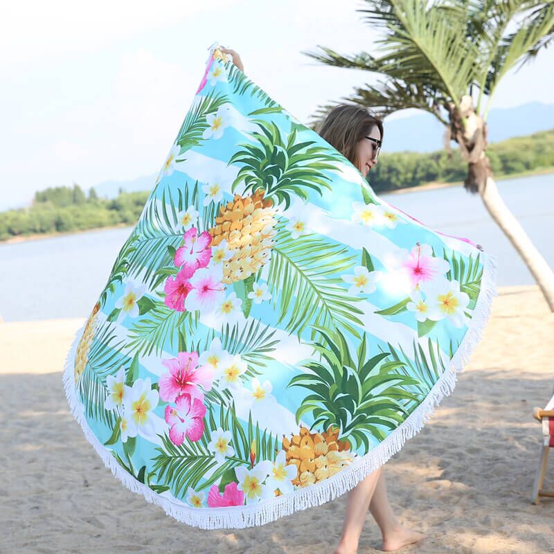 Pineapple Round Beach Towel - Image 2